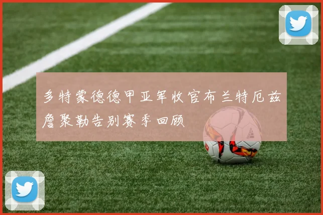 多特蒙德德甲亚军收官布兰特厄兹詹聚勒告别赛季回顾
